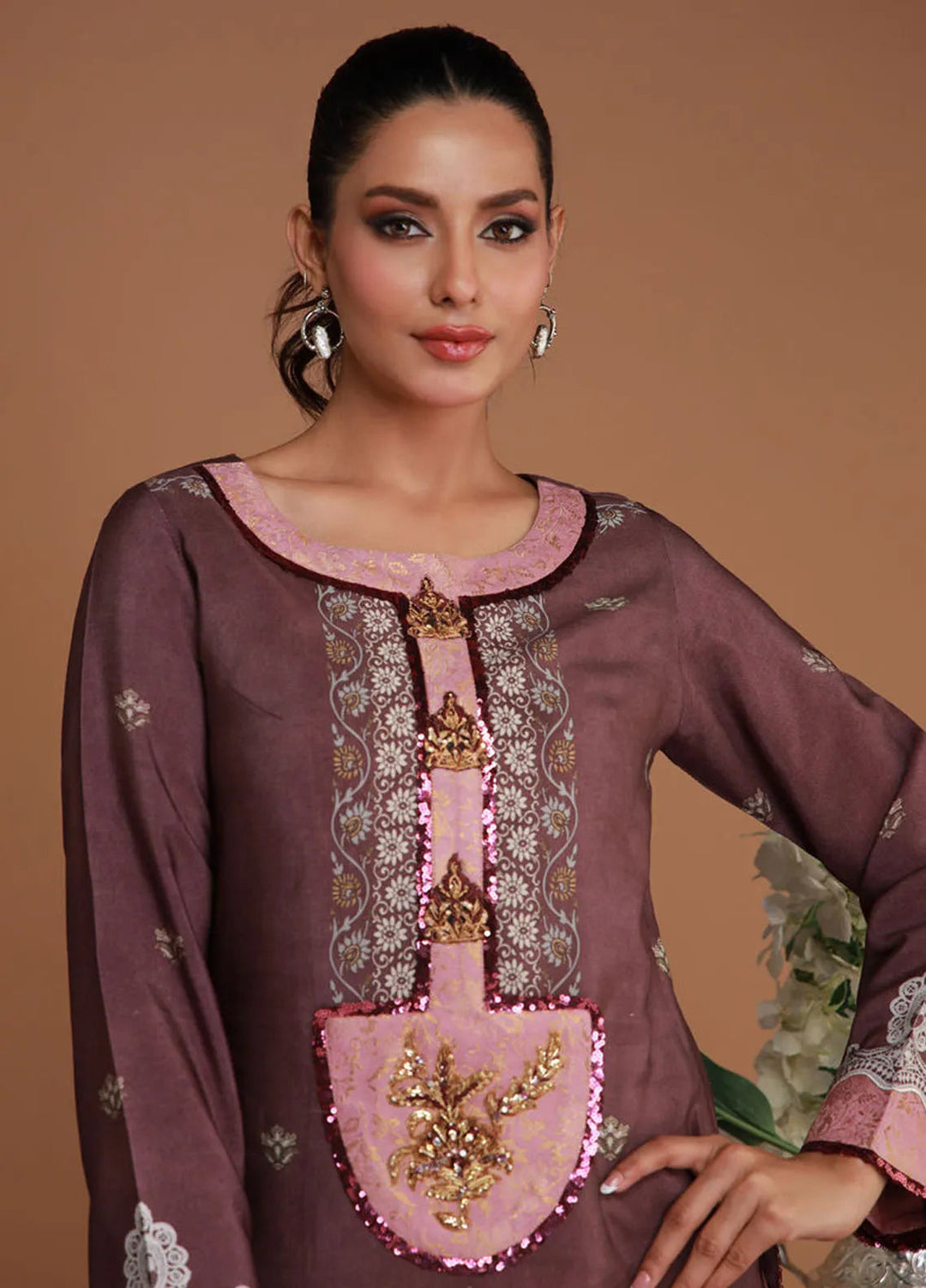 Ramadan Edit by Shamaeel Ansari Pret Embroidered Khaddi Silk 3 Piece Suit RF-06