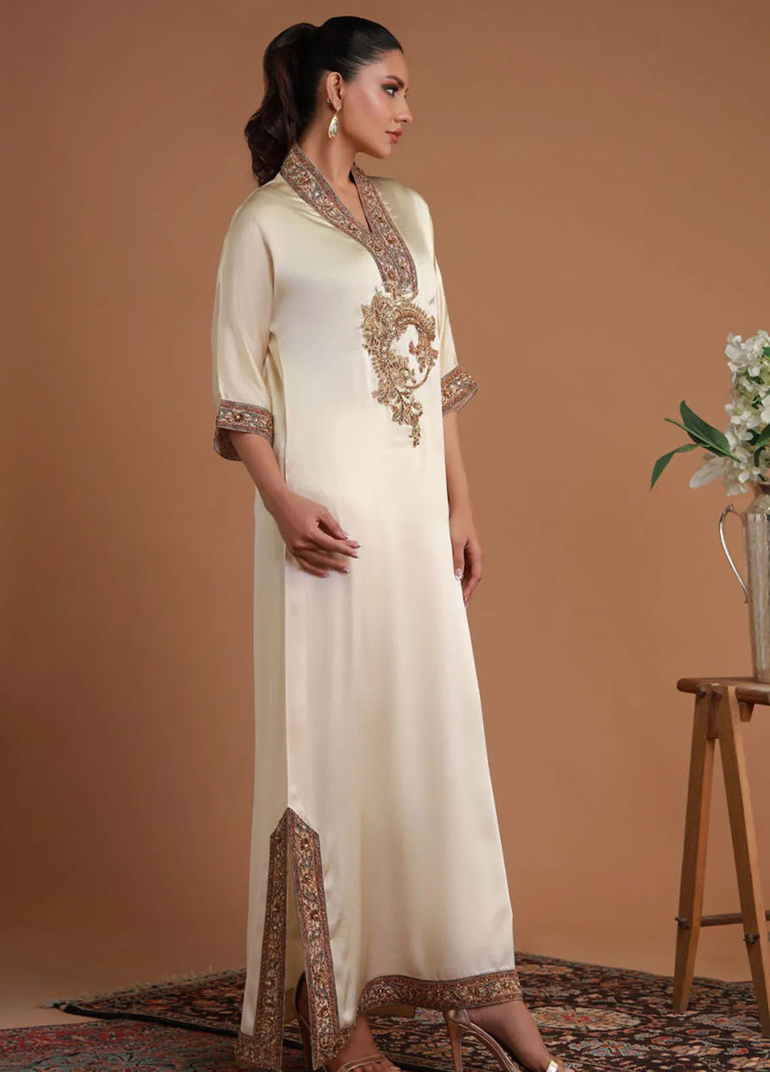 Ramadan Edit by Shamaeel Ansari Pret Embroidered Silk 2 Piece Suit RF-01