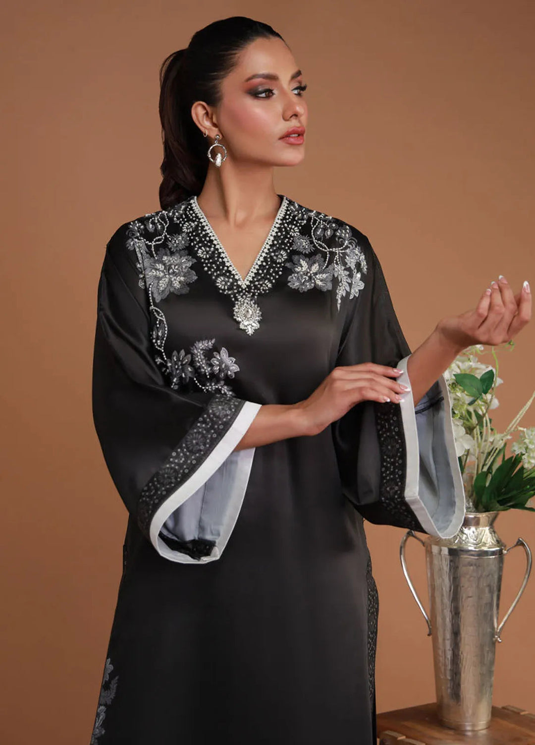 Ramadan Edit by Shamaeel Ansari Pret Embroidered Silk 3 Piece Suit RF-03