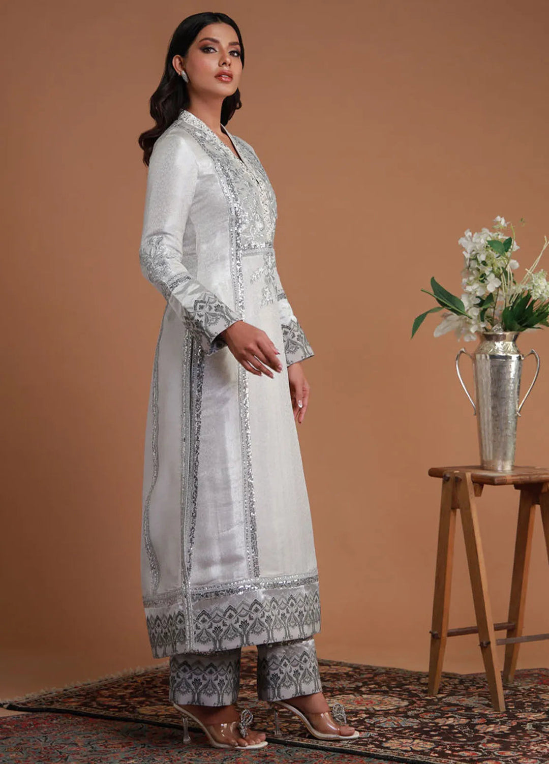 Ramadan Edit by Shamaeel Ansari Pret Embroidered Tissue 3 Piece Suit RF-09
