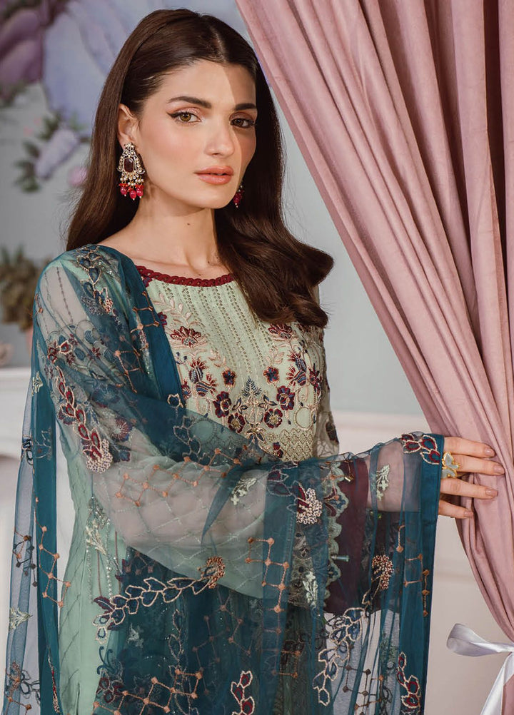 Ramsha Embroidered Chiffon Suit Unstitched 3 Piece RSH24C F-2507 - Formal Collection