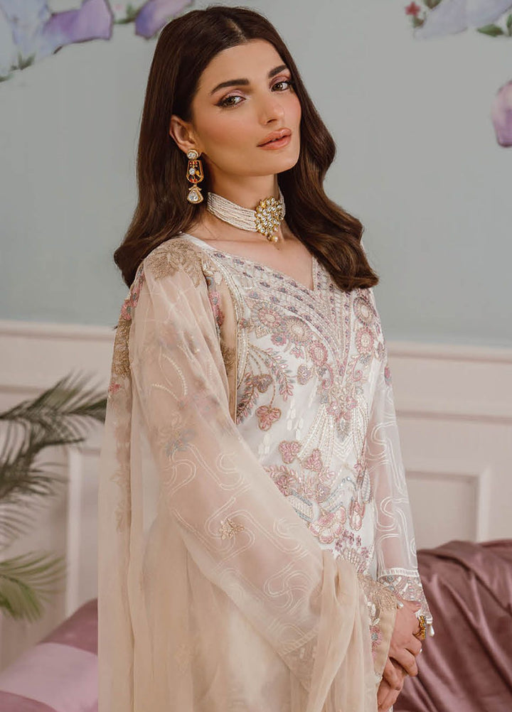 Ramsha Embroidered Chiffon Suit Unstitched 3 Piece RSH24C F-2508 - Formal Collection