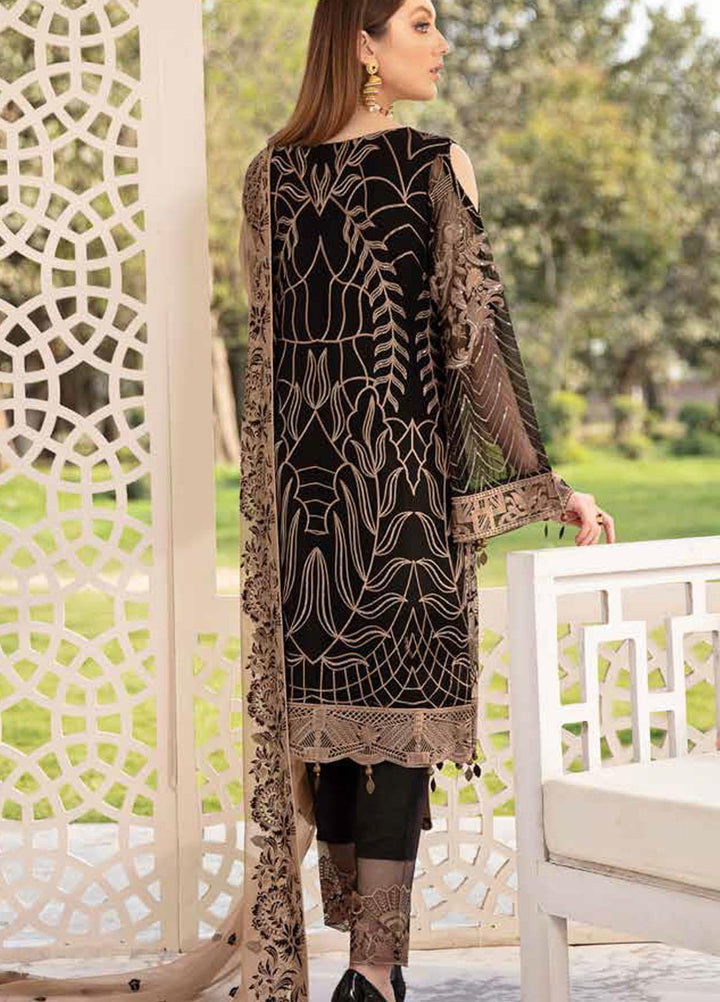 Ramsha Embroidered Chiffon Suits Unstitched 3 Piece RSH21-C20 2001 - Luxury Collection