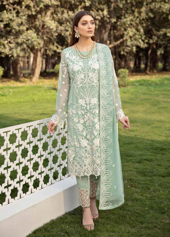 Ramsha Embroidered Chiffon Suits Unstitched 3 Piece RSH21-C20 2002 - Luxury Collection