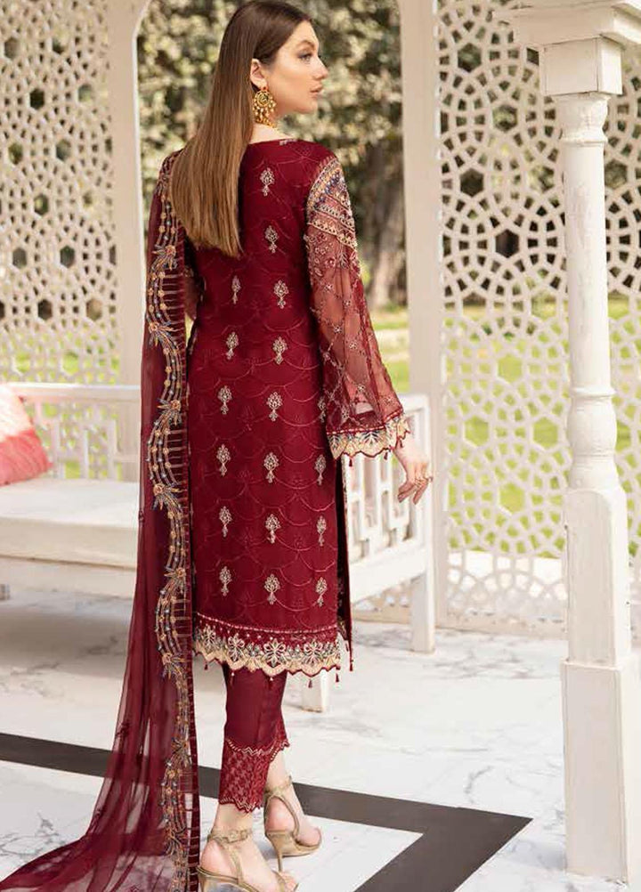 Ramsha Embroidered Chiffon Suits Unstitched 3 Piece RSH21-C20 2003 - Luxury Collection