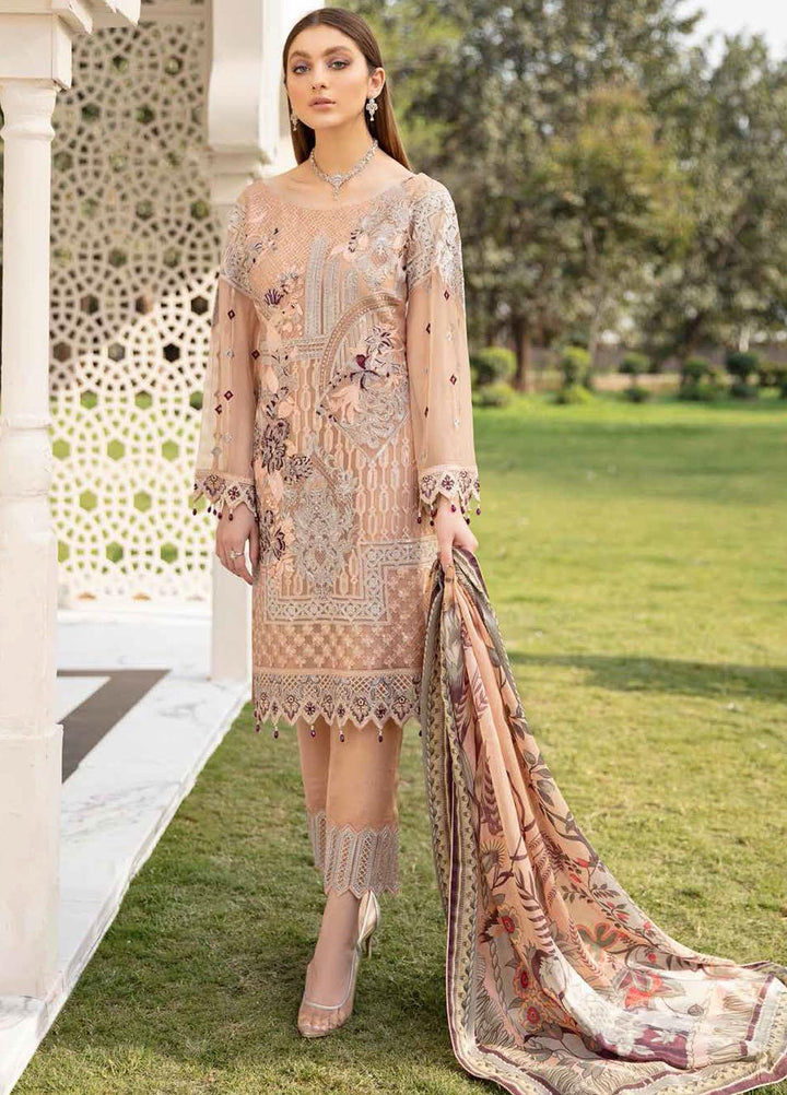 Ramsha Embroidered Chiffon Suits Unstitched 3 Piece RSH21-C20 2004 - Luxury Collection