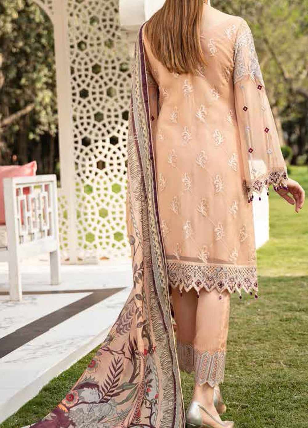 Ramsha Embroidered Chiffon Suits Unstitched 3 Piece RSH21-C20 2004 - Luxury Collection