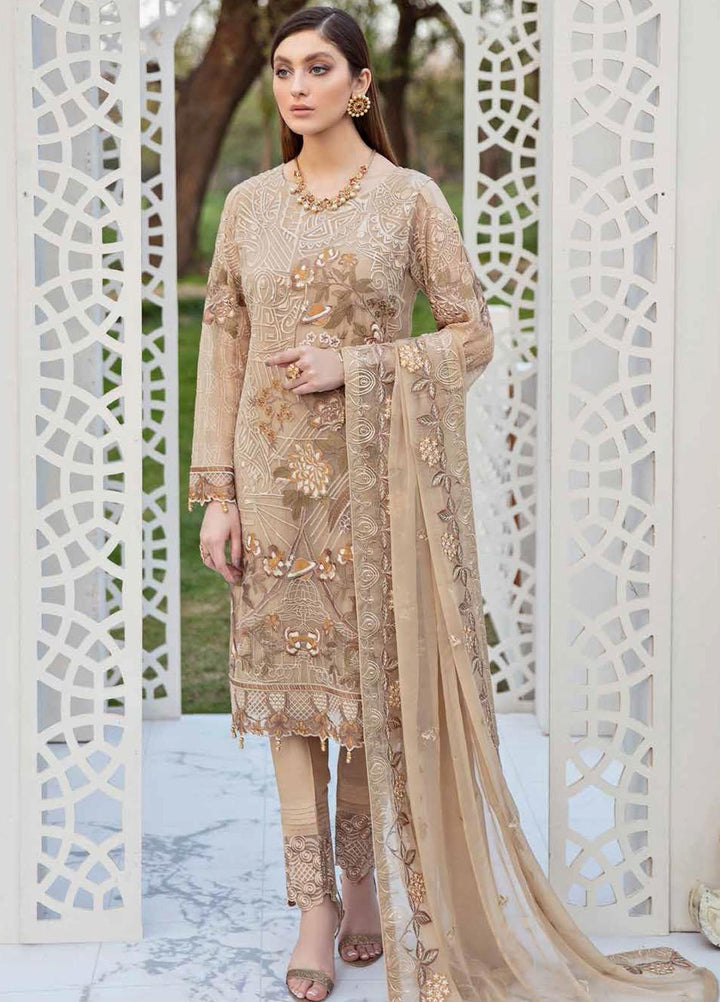 Ramsha Embroidered Chiffon Suits Unstitched 3 Piece RSH21-C20 2007 - Luxury Collection