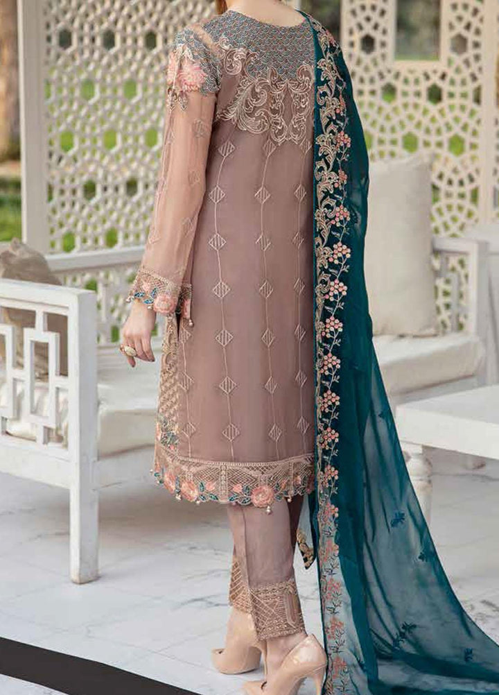 Ramsha Embroidered Chiffon Suits Unstitched 3 Piece RSH21-C20 2009 - Luxury Collection