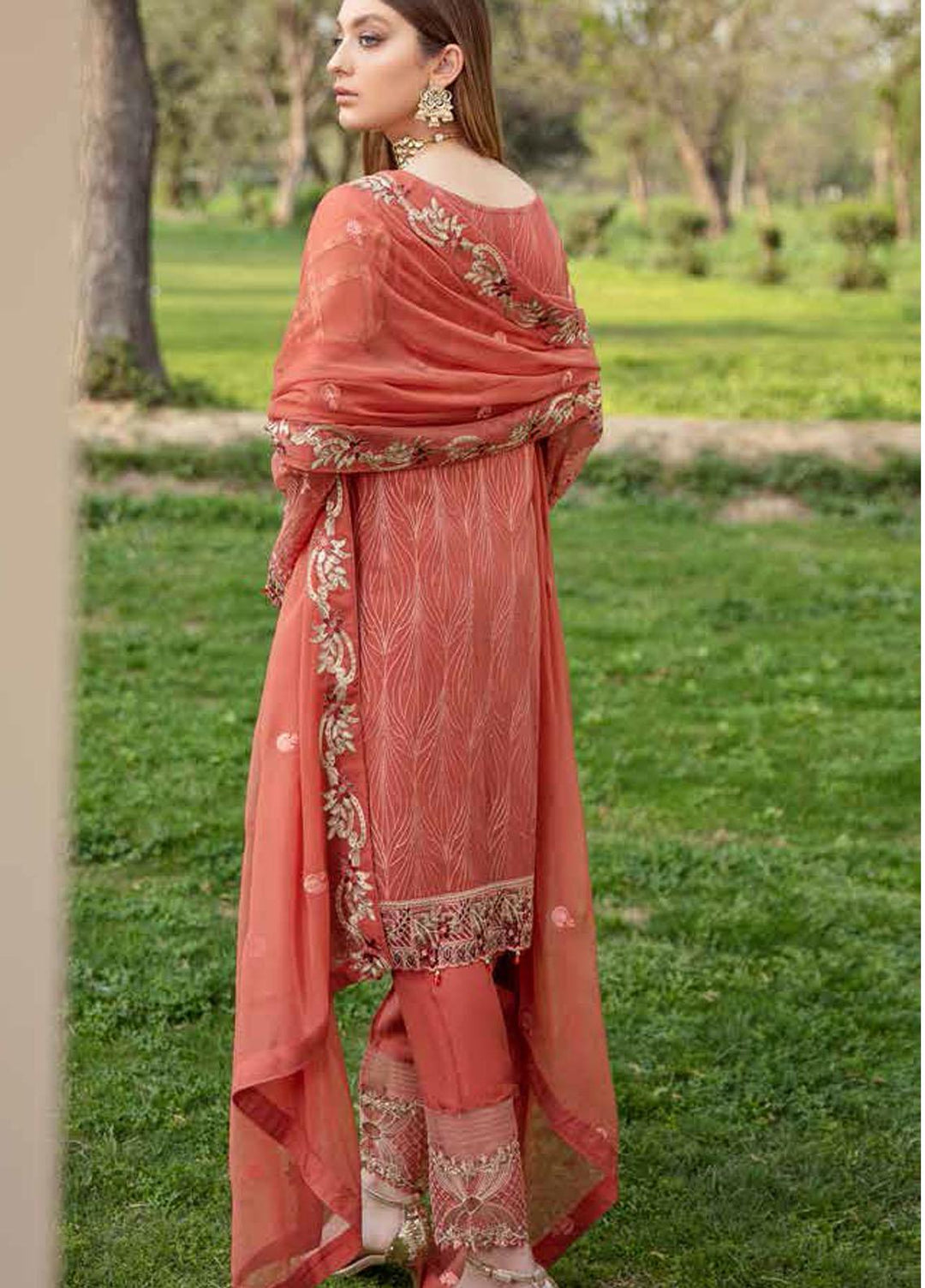 Ramsha Embroidered Chiffon Suits Unstitched 3 Piece RSH21-C20 2010 - Luxury Collection