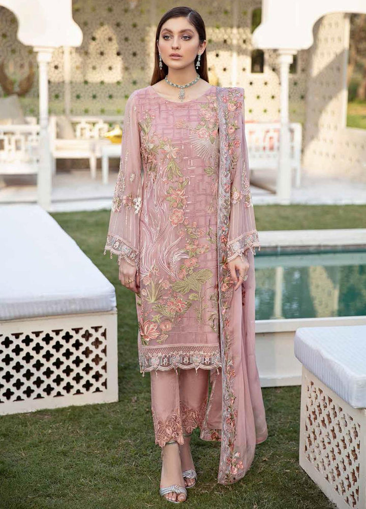 Ramsha Embroidered Chiffon Suits Unstitched 3 Piece RSH21-C20 2011 - Luxury Collection