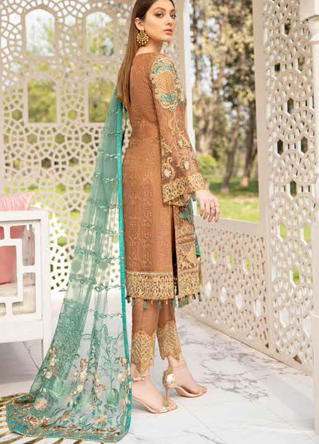 Ramsha Embroidered Chiffon Suits Unstitched 3 Piece RSH21-C20 2012 - Luxury Collection