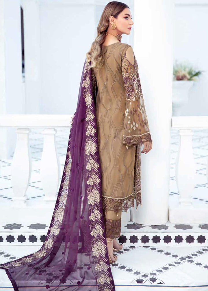 Ramsha Embroidered Chiffon Suits Unstitched 3 Piece RSH21-C21 F-2101 - Luxury Collection