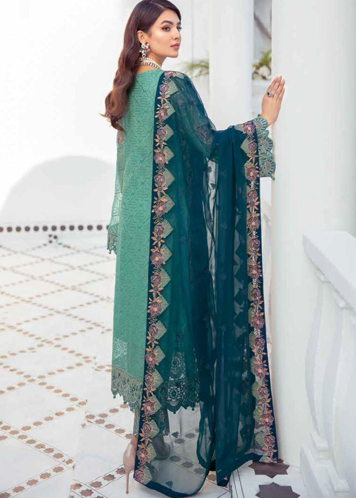 Ramsha Embroidered Chiffon Suits Unstitched 3 Piece RSH21-C21 F-2102 - Luxury Collection