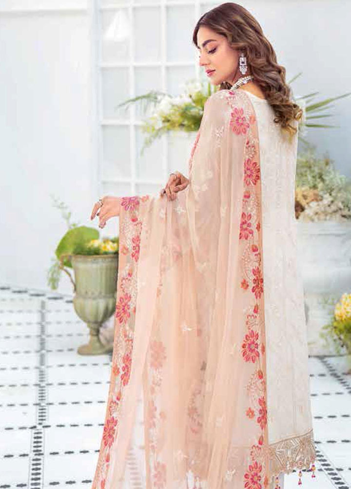 Ramsha Embroidered Chiffon Suits Unstitched 3 Piece RSH21-C21 F-2109 - Luxury Collection