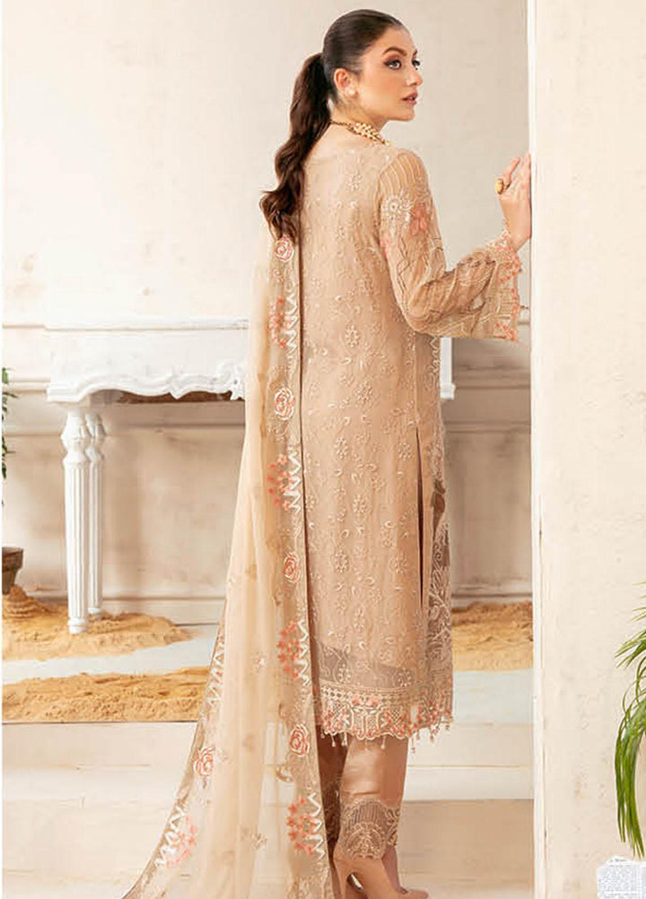 Ramsha Embroidered Chiffon Suits Unstitched 3 Piece RSH22C F-2209 - Luxury Collection
