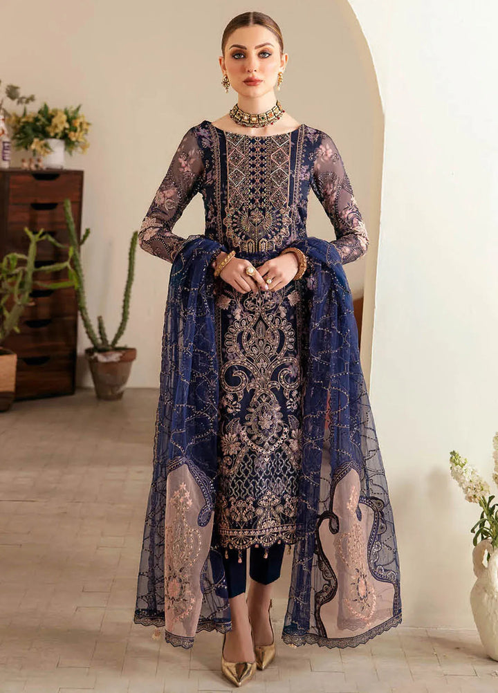Ramsha Luxury Embroidered  Suit Unstitched 4 Piece RSH24L E-101 - Formals Collection