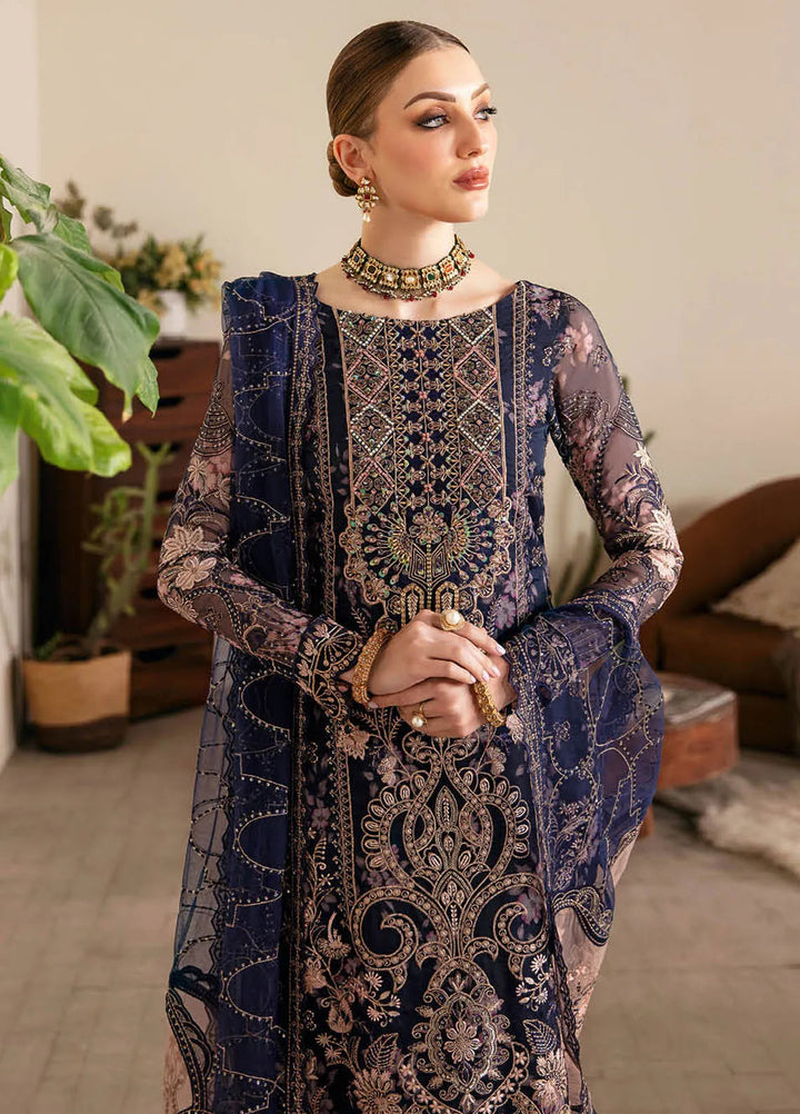 Ramsha Luxury Embroidered  Suit Unstitched 4 Piece RSH24L E-101 - Formals Collection