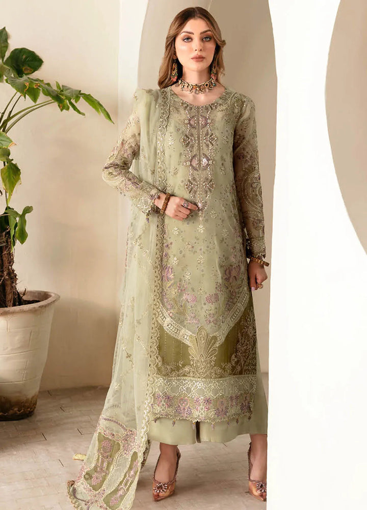 Ramsha Luxury Embroidered  Suit Unstitched 4 Piece RSH24L E-102 - Formals Collection