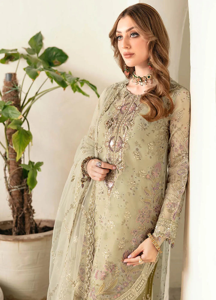 Ramsha Luxury Embroidered  Suit Unstitched 4 Piece RSH24L E-102 - Formals Collection