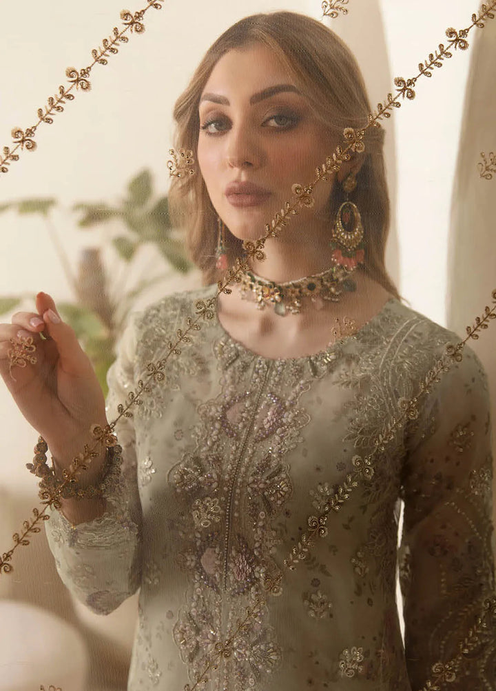 Ramsha Luxury Embroidered  Suit Unstitched 4 Piece RSH24L E-102 - Formals Collection