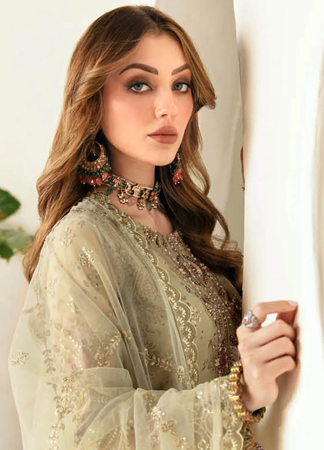 Ramsha Luxury Embroidered  Suit Unstitched 4 Piece RSH24L E-102 - Formals Collection