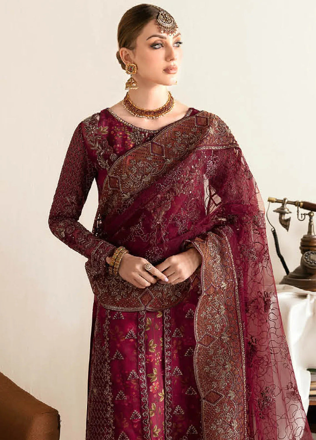 Ramsha Luxury Embroidered  Suit Unstitched 4 Piece RSH24L E-103 - Formals Collection