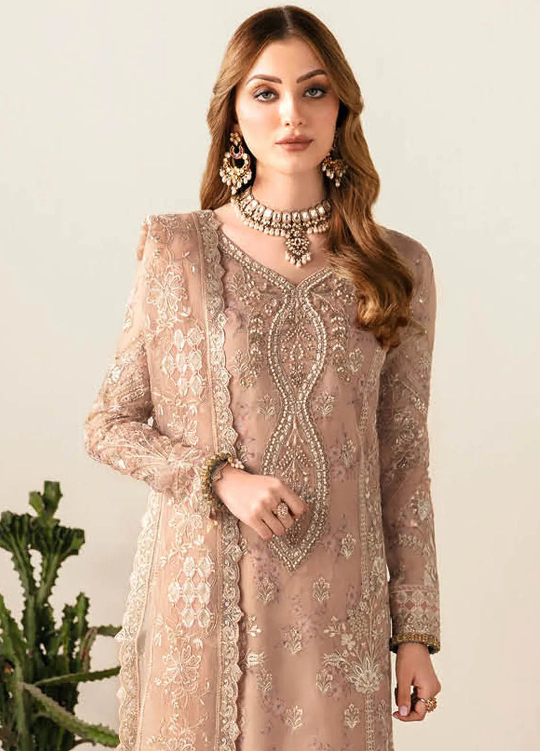 Ramsha Luxury Embroidered  Suit Unstitched 4 Piece RSH24L E-104 - Formals Collection