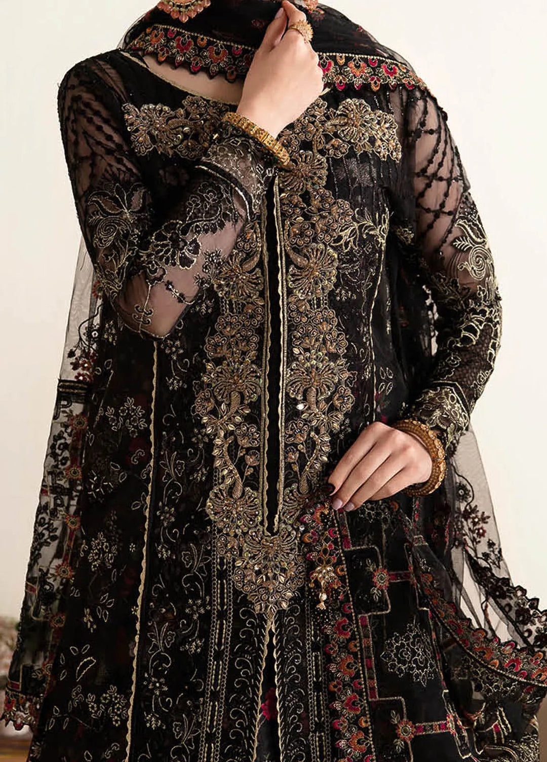 Ramsha Luxury Embroidered  Suit Unstitched 4 Piece RSH24L E-105 - Formals Collection