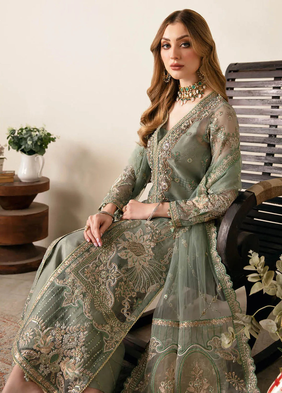 Ramsha Luxury Embroidered  Suit Unstitched 4 Piece RSH24L E-106 - Formals Collection