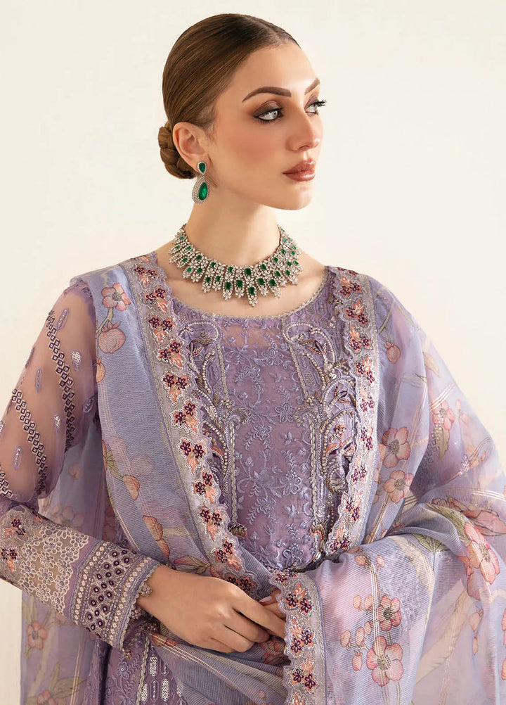 Ramsha Luxury Embroidered  Suit Unstitched 4 Piece RSH24L E-107 - Formals Collection
