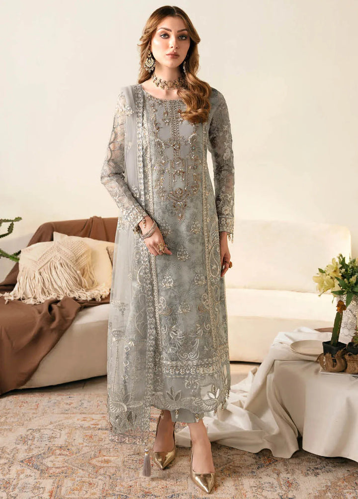 Ramsha Luxury Embroidered  Suit Unstitched 4 Piece RSH24L E-108 - Formals Collection