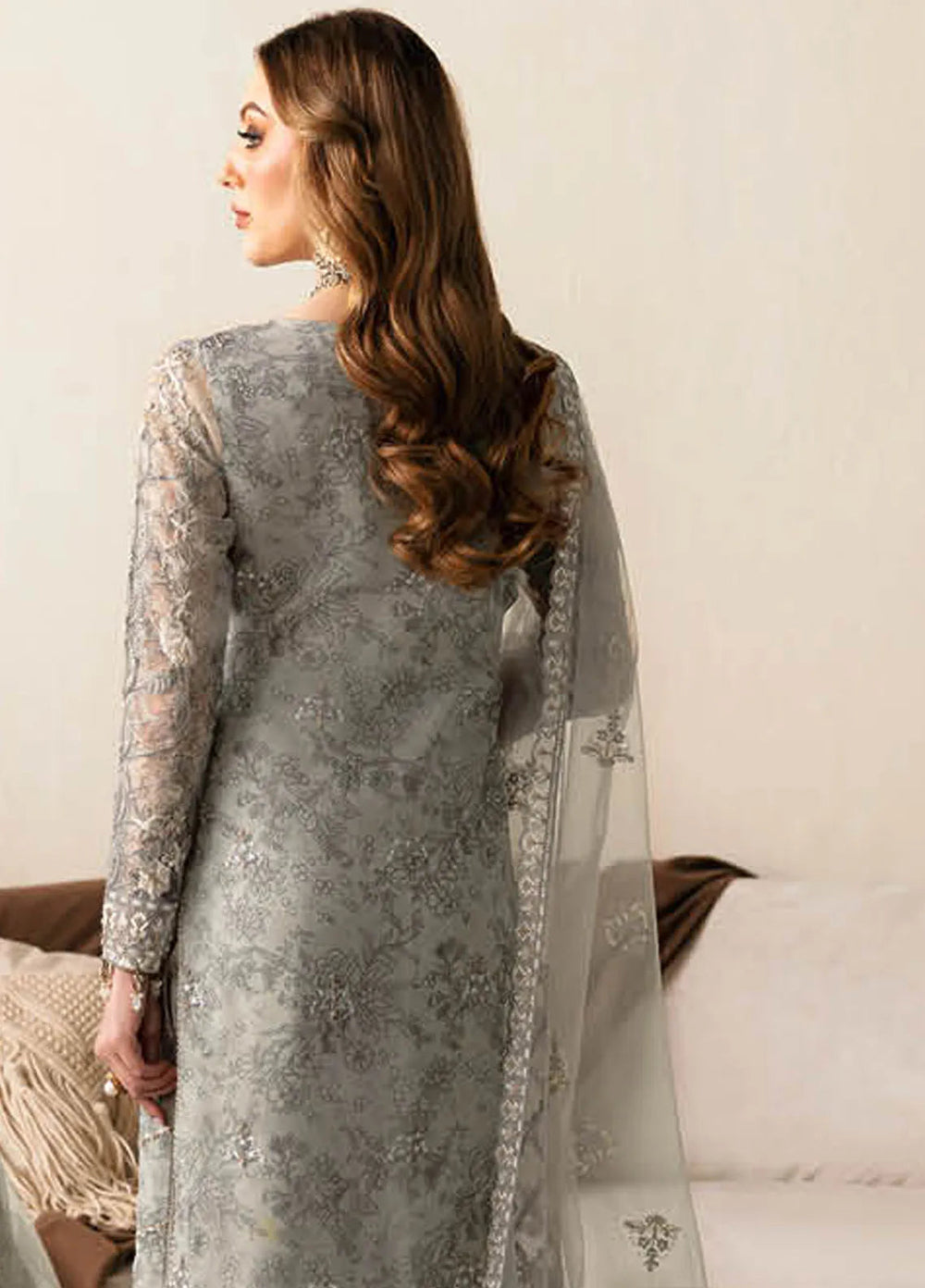 Ramsha Luxury Embroidered  Suit Unstitched 4 Piece RSH24L E-108 - Formals Collection