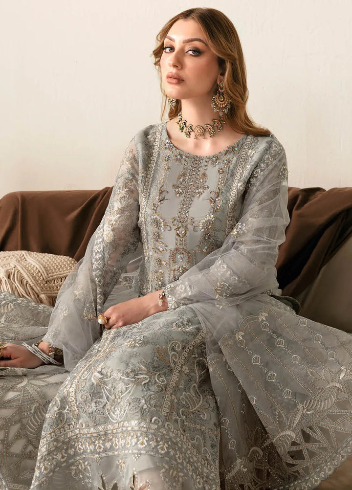 Ramsha Luxury Embroidered  Suit Unstitched 4 Piece RSH24L E-108 - Formals Collection