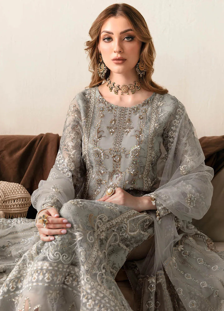 Ramsha Luxury Embroidered  Suit Unstitched 4 Piece RSH24L E-108 - Formals Collection