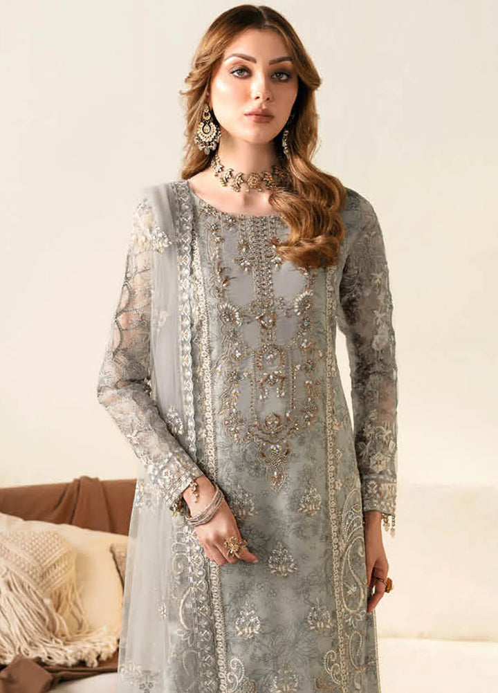 Ramsha Luxury Embroidered  Suit Unstitched 4 Piece RSH24L E-108 - Formals Collection