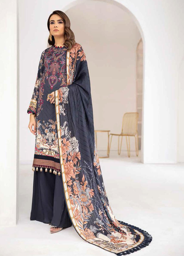 Reet By Ramsha Embroidered Viscose Suits Unstitched 3 Piece RSH21-R2 203 - Winter Collection