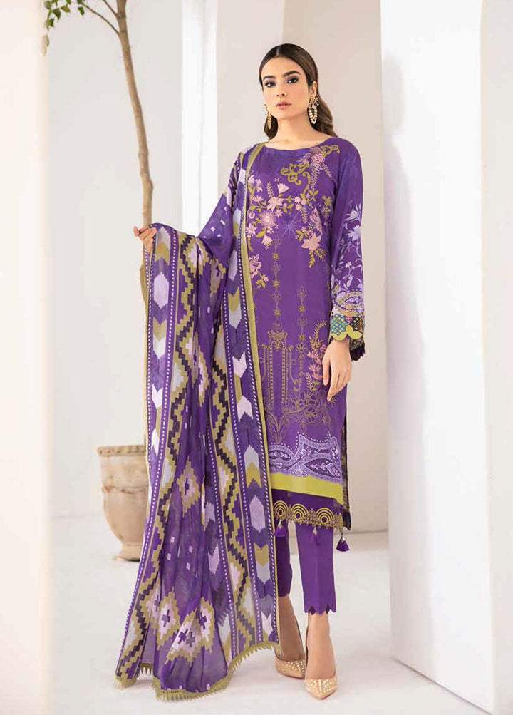 Reet By Ramsha Embroidered Viscose Suits Unstitched 3 Piece RSH21-R2 205 - Winter Collection