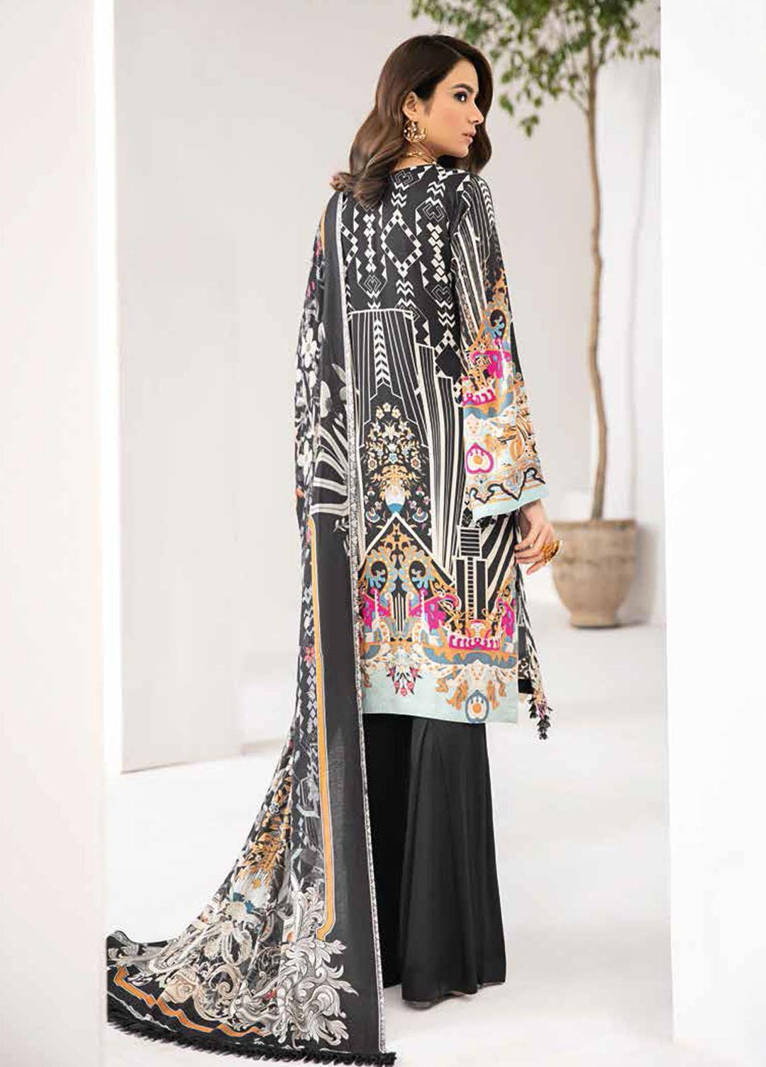 Reet By Ramsha Embroidered Viscose Suits Unstitched 3 Piece RSH21-R2 206 - Winter Collection