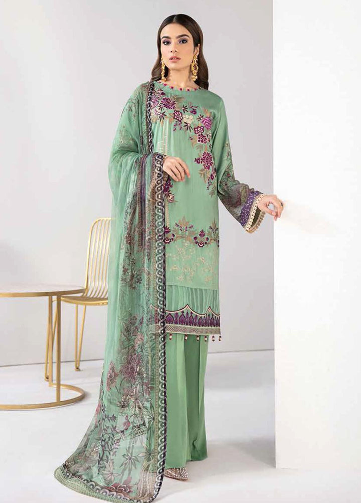 Reet By Ramsha Embroidered Viscose Suits Unstitched 3 Piece RSH21-R2 207 - Winter Collection
