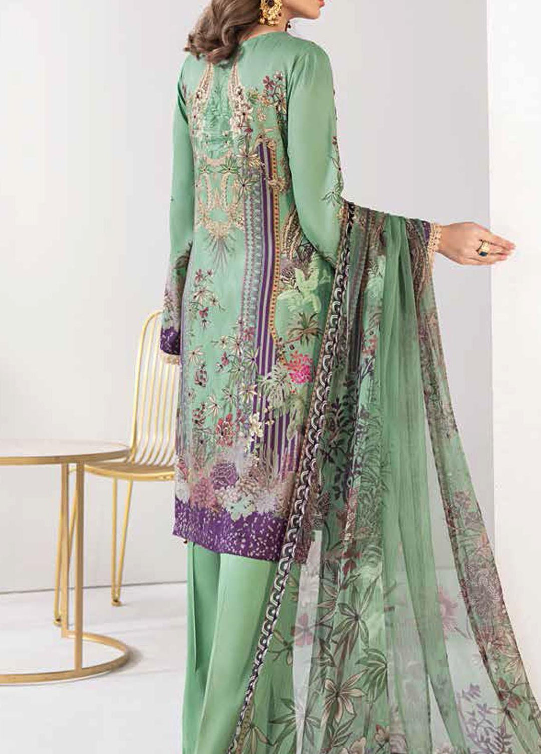 Reet By Ramsha Embroidered Viscose Suits Unstitched 3 Piece RSH21-R2 207 - Winter Collection