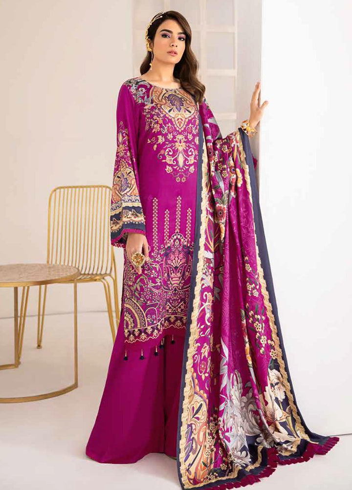 Reet By Ramsha Embroidered Viscose Suits Unstitched 3 Piece RSH21-R2 209 - Winter Collection