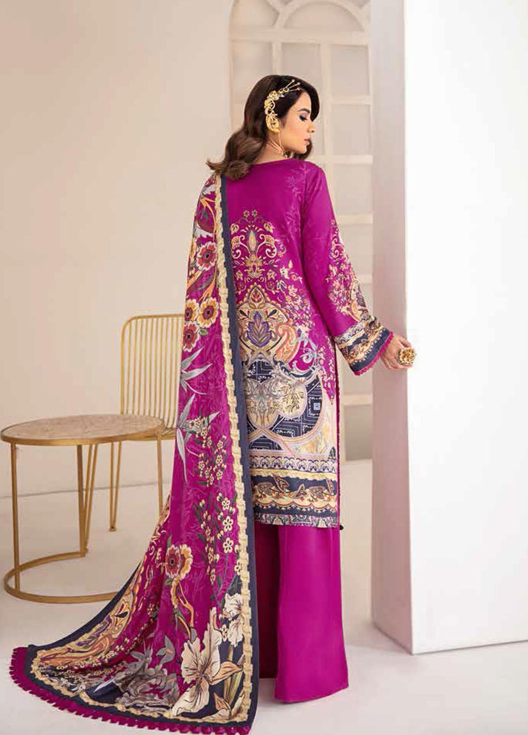 Reet By Ramsha Embroidered Viscose Suits Unstitched 3 Piece RSH21-R2 209 - Winter Collection