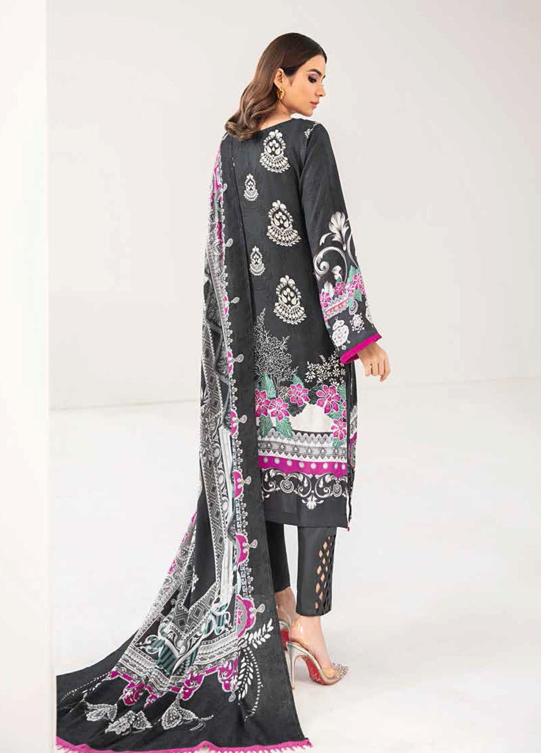 Reet By Ramsha Embroidered Viscose Suits Unstitched 3 Piece RSH21-R2 210 - Winter Collection