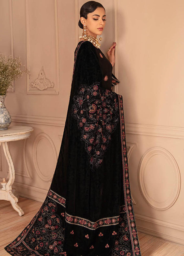 Ramsha Embroidered Velvet Suits Unstitched 3 Piece RSH22V5 V-504 - Winter Collection