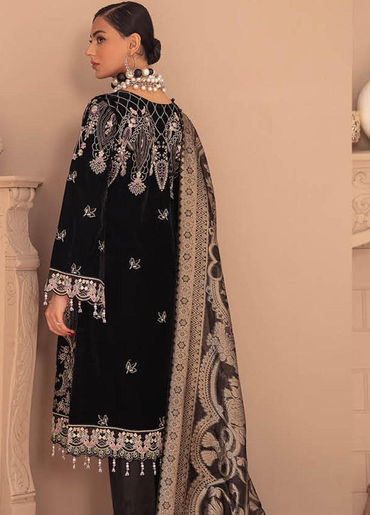 Ramsha Embroidered Velvet Suits Unstitched 3 Piece RSH22V5 V-508 - Winter Collection