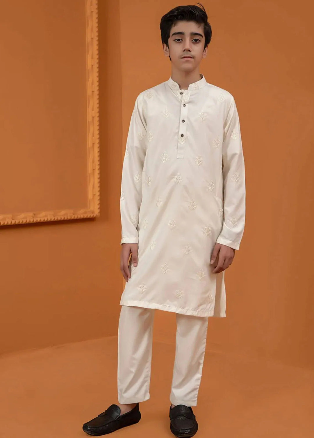 Rang By Ahmad Raza Wash N Wear Embroidered Boys Kurta Pajama -  AR8009