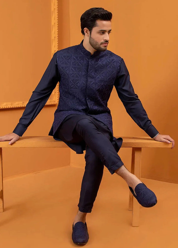 Rang By Ahmad Raza Wash N Wear Fancy Men 3 Piece Suit -  AR5064