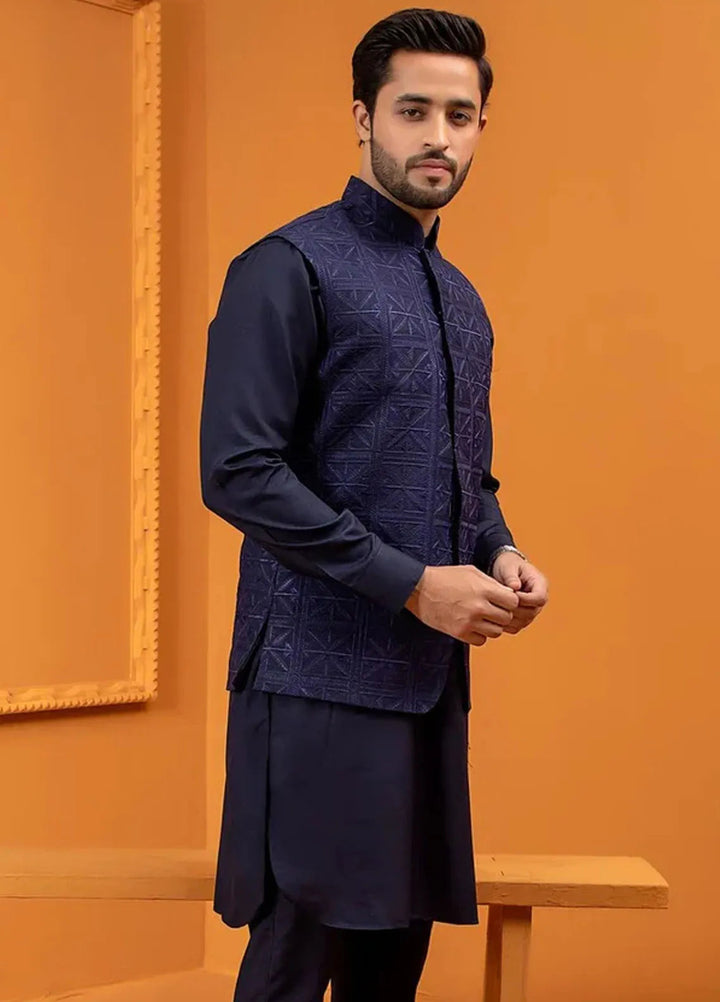 Rang By Ahmad Raza Wash N Wear Fancy Men 3 Piece Suit -  AR5064