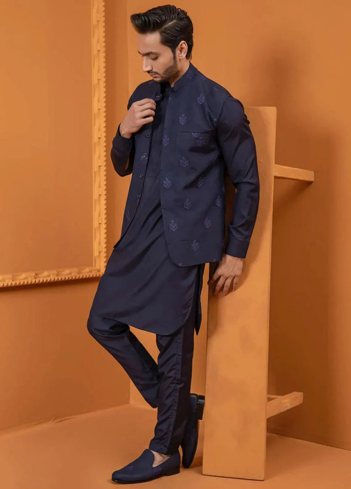Rang By Ahmad Raza Wash N Wear Fancy Men 3 Piece Suit -  AR5065
